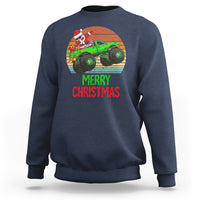 Merry Christmas Santa Monster Truck Dabbing Sweatshirt - Wonder Print Shop