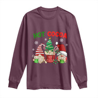 Hot Cocoa Gnomes Drink Hot Chocolate Watch Christmas Movies Long Sleeve Shirt