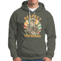 Christmas Hoodie Respect The Beard Cool Santa - Wonder Print Shop