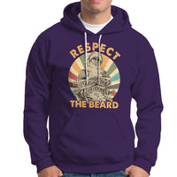 Christmas Hoodie Respect The Beard Cool Santa - Wonder Print Shop