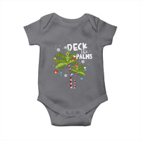 Christmas In Hawaii Baby Onesie Deck the Palms Xmas Tree