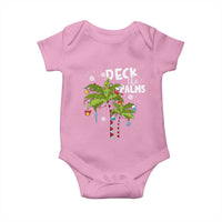 Christmas In Hawaii Baby Onesie Deck the Palms Xmas Tree