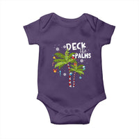 Christmas In Hawaii Baby Onesie Deck the Palms Xmas Tree
