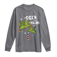 Christmas In Hawaii Long Sleeve Shirt Deck the Palms Xmas Tree