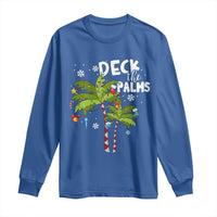 Christmas In Hawaii Long Sleeve Shirt Deck the Palms Xmas Tree