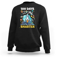 100th Day Of School Sweatshirt 100 Days Smarter Outer Space Magic Book - Wonder Print Shop