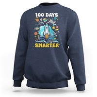 100th Day Of School Sweatshirt 100 Days Smarter Outer Space Magic Book - Wonder Print Shop