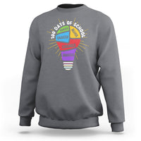 100th Day Of School Sweatshirt 100 Days Smarter Kinder Stronger Brighter Brave - Wonder Print Shop