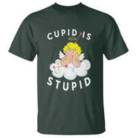 Cupid Is Stupid Funny Anti Valentine's Day T Shirt - Wonder Print Shop