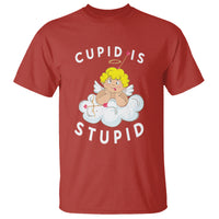 Cupid Is Stupid Funny Anti Valentine's Day T Shirt - Wonder Print Shop