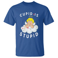 Cupid Is Stupid Funny Anti Valentine's Day T Shirt - Wonder Print Shop
