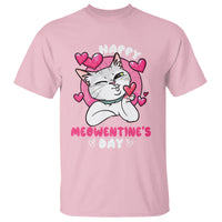 Valentine's Day T Shirt Happy Meowentine Cute Cat Kisses - Wonder Print Shop