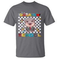 Moo Deng 100th Day Of School T Shirt Cute Baby Hippo 100 Days - Wonder Print Shop