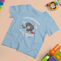 Funny Moo Deng 100th Day Of School T Shirt For Kid I Survived 100 Days Everything Is Fine - Wonder Print Shop