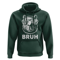 100th Day Of School Capybara Hoodie 100 Days Bruh Cool Capy Bara