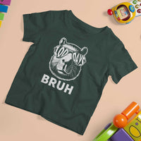 100th Day Of School Capybara T Shirt For Kid 100 Days Bruh Cool Capy Bara - Wonder Print Shop