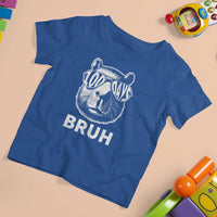100th Day Of School Capybara T Shirt For Kid 100 Days Bruh Cool Capy Bara - Wonder Print Shop