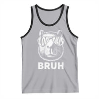 100th Day Of School Capybara Tank Top 100 Days Bruh Cool Capy Bara