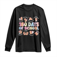 100th Day Of School Cute Capybara Long Sleeve Shirt Motor Skills Creativity Problem Solving Communication