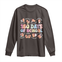 100th Day Of School Cute Capybara Long Sleeve Shirt Motor Skills Creativity Problem Solving Communication