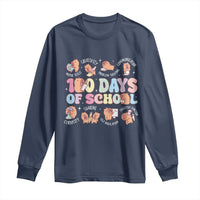 100th Day Of School Cute Capybara Long Sleeve Shirt Motor Skills Creativity Problem Solving Communication