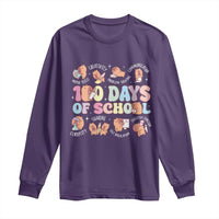 100th Day Of School Cute Capybara Long Sleeve Shirt Motor Skills Creativity Problem Solving Communication