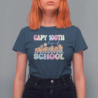 Capy 100 Days Of School Cute Capybara T Shirt For Women - Wonder Print Shop