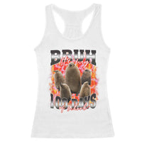 Funny Pesto Bruh It's My 100 Days Of School Racerback Tank Top