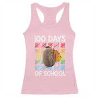 Funny Pesto 100 Days Of School Racerback Tank Top