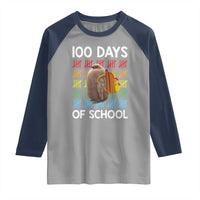 Funny Pesto 100 Days Of School Raglan Shirt