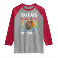 Funny Pesto 100 Days Of School Raglan Shirt
