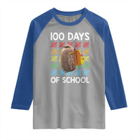 Funny Pesto 100 Days Of School Raglan Shirt