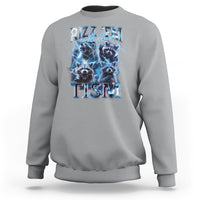 Autism Awareness Sweatshirt Rizz Em With The Tism Funny Meme Autistic Raccoon - Wonder Print Shop