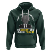 Autism Awareness Hoodie I Don't Speak Much Because I'm Brilliant And I'm Busy Thinking Autistic Aesthetic Maze Man - Wonder Print Shop