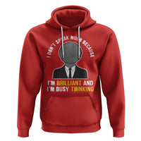 Autism Awareness Hoodie I Don't Speak Much Because I'm Brilliant And I'm Busy Thinking Autistic Aesthetic Maze Man - Wonder Print Shop