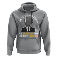 Autism Awareness Hoodie I Don't Speak Much Because I'm Brilliant And I'm Busy Thinking Autistic Aesthetic Maze Man - Wonder Print Shop
