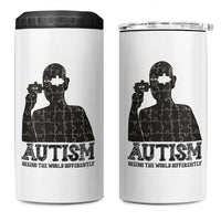 Autism Awareness 4 in 1 Can Cooler Tumbler Autistic Seeing The World From A Different Angle Aesthetic