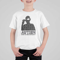 Autism Awareness T Shirt For Kid Autistic Seeing The World From A Different Angle Aesthetic