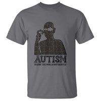 Autism Awareness T Shirt Autistic Seeing The World From A Different Angle Aesthetic
