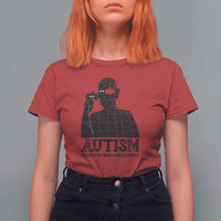 Autism Awareness T Shirt For Women Autistic Seeing The World From A Different Angle Aesthetic