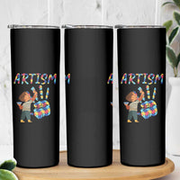 Autism Awareness Skinny Tumbler Artism Puzzle Boys Men Artist Autistic