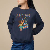 Autism Awareness Sweatshirt Artism Puzzle Girls Women Artist Autistic - Wonder Print Shop