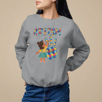 Autism Awareness Sweatshirt Artism Puzzle Girls Women Artist Autistic - Wonder Print Shop