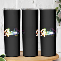 Autism Awareness Skinny Tumbler Artism Artist Autistic Rainbow Puzzle Aesthetic