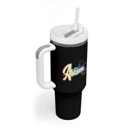 Autism Awareness Tumbler With Handle Artism Artist Autistic Rainbow Puzzle Aesthetic