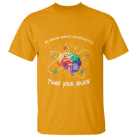 Autism Awareness T Shirt My Brain Works Differently Than Your Brain - Wonder Print Shop