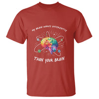 Autism Awareness T Shirt My Brain Works Differently Than Your Brain - Wonder Print Shop