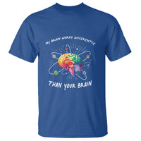 Autism Awareness T Shirt My Brain Works Differently Than Your Brain - Wonder Print Shop