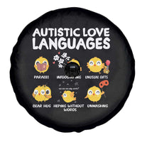 Autism Awareness Spare Tire Cover Autistic Love Languages Cute Chick
