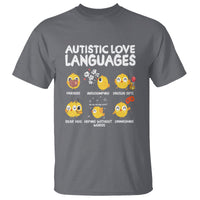 Autism Awareness T Shirt Autistic Love Languages Cute Chick - Wonder Print Shop